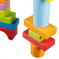 Дитячі розвиваючі дерев'яні кубики KRUZZEL 100 елементів, фото 6