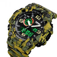 Водонепроницаемые мужские часы SKMEI 1520CMGN / Наручные часы для военных / Часы SX-250 для военнослужащих tis