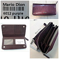 Жіночий шкіряний лаковий гаманець на змійці Mario Dion (гуртом/роздріб)