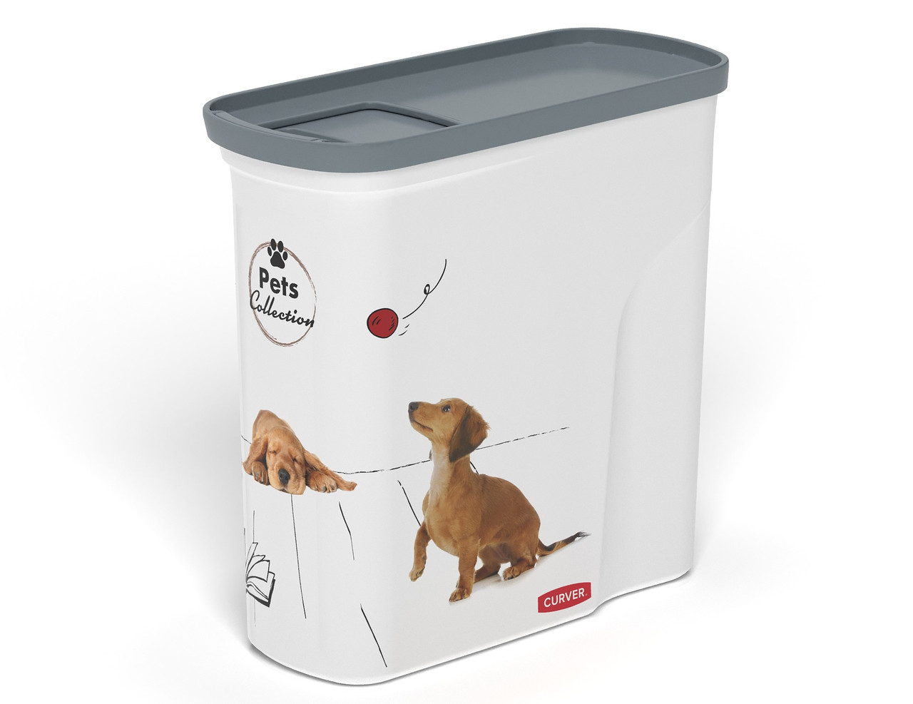 Контейнер для зберігання сухого корму Curver (Курвер) 1.5 кг, 2 л (04346-Е27) Собаки