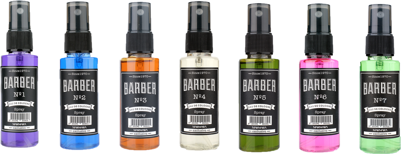 Набір одеколонів Marmara Barber Eau De Cologne Spray 7 х 50мл
