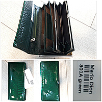 Жіночий шкіряний лаковий гаманець на магніті Mario Dion (гуртом/роздріб)