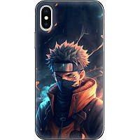 Чехол Силиконовый для Телефона с Принтом на IPhone X (Аниме Наруто, Anime Naruto)