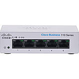Комутатор некерований Cisco CBS110-5T-D-EU, фото 3