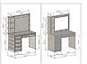 Візажний туалетний стіл трюмо з лампочками ТС-1 купити в Одесі, Україні, фото 3