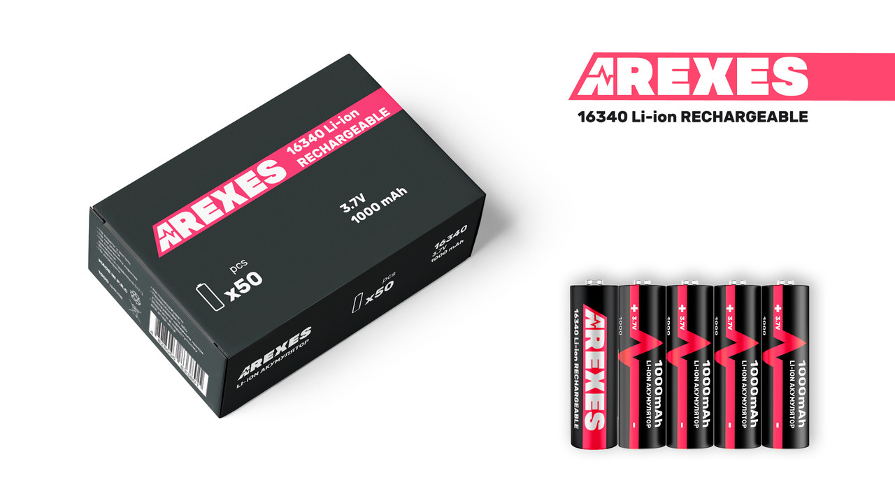 Акумулятор 16340 Li-ion 3.7V 1000mah