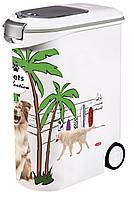 Контейнер для сухого корму Curver 54 л 20 кг (03906-Е27) з малюнком собак