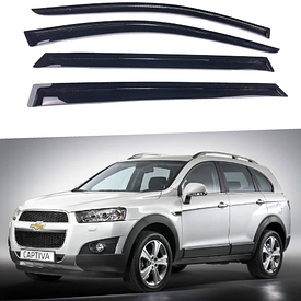 Дефлектори вікон вітровики на Chevrolet Captiva 2006-2018 на скотчі AVTM