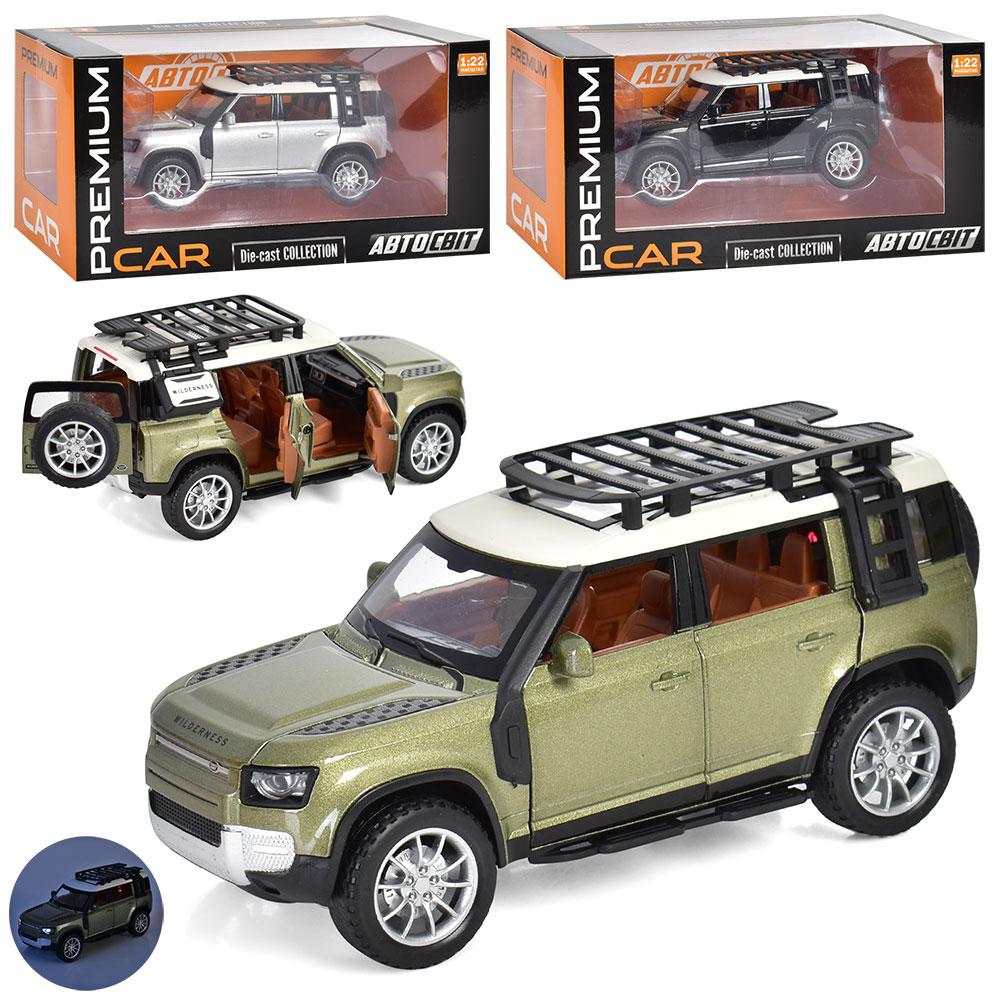 Джип AP-1721 АвтоСвіт, метал, інерційний, 1:22, 20см, звук, світло, гумові колеса, відкривши.двері/багажник/капот, 3цвета, бат-таб