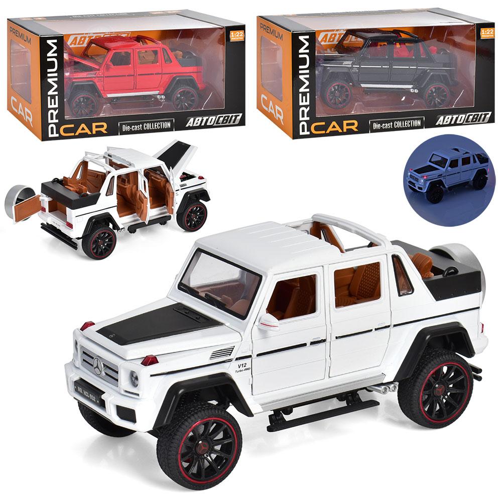 Джип AP-1716 АвтоСвіт, метал, інерційний, 1:22, 22см, звук, світло, гумові колеса, відкривши.двері/багажник/капот, 3цвета, бат-таб