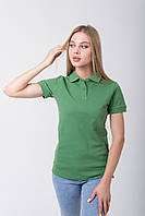 Зелена (форест) футболка поло жіноча CLASSIC