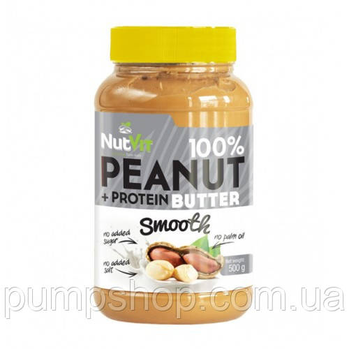 Арахісова паста посилена протеїном Peanut + Protein Butter OstroVit — 500 грамів