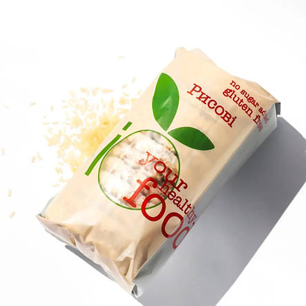 Хлібці рисові з насінням льну без глютену 100 г ТМ Bifood, фото 2