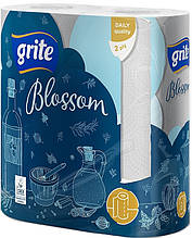 Рушник паперовий Grite Blossom 2 кулі 2 штуки 15,84 м паперовий (348637/3RBLOS1202			)