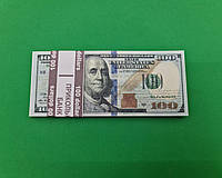 Сувенирные деньги 100 долларов новые (1 пачка)