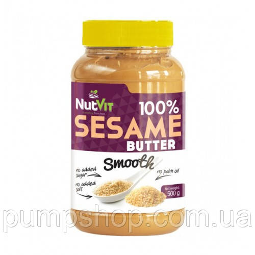 100% натуральна паста з кунжуту Nutvit Mas↑o Sesame Butter 500 грамів