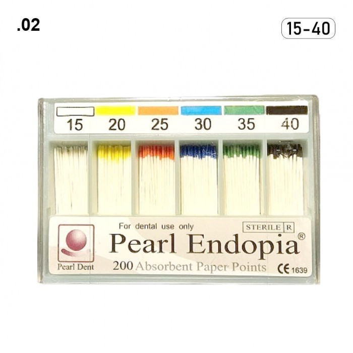 Штифти паперові Pearl Endopia 200 шт №15-40