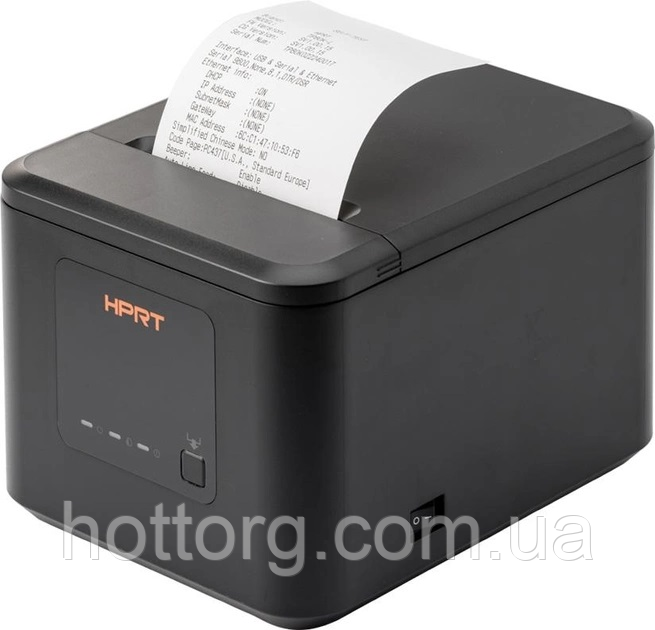 Принтер чеків HPRT TP80K (USB+Ethernet+Serial) чорний