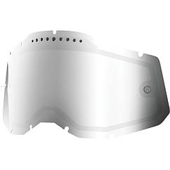 Лінза на окуляри 100% RC2/AC2/ST2, двошарова, вентильована, дзеркальна, сіра