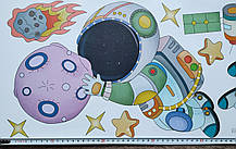 Наклейки в дитячу на стіну Космос для дітей! (лист 60 х 90 см) Б365-7, фото 4