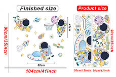 Наклейки в дитячу на стіну Космос для дітей! (лист 60 х 90 см) Б365-7, фото 2