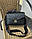 Жіноча сумка крос-боді чорна брендова Луї Віттон сумка з широким ременем через плече, фото 3