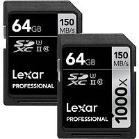 Карта памяти Lexar Professional 64GB Memory Card (Class 10, UHS Speed Class 3)