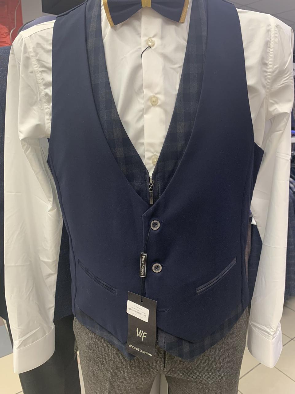 Жилет чоловічий комбінований West Fashionioдель А 74