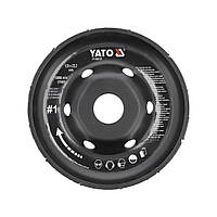 Диск-фреза радіальний до КШМ по дереву/ шпаклівці/ гіпсу (120/22.2 мм) t= 16/13 мм шорсткість №1 Yato YT-59155