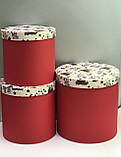 Коробка велика висока з кришкою (червоний), фото 2