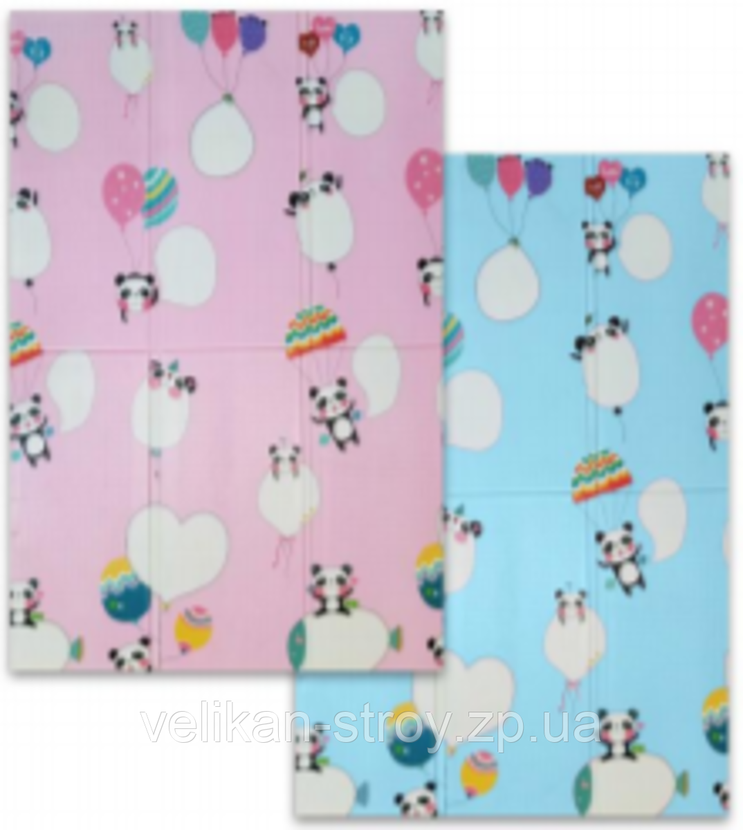 Дитячий складаний розвиваючий термо килимок "Панди" 180х120х1см (231) SW-00000132