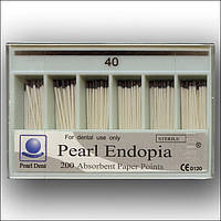 Штифты бумажные Pearl Endopia 200 шт №40