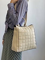 Женский рюкзак сумка бежевый из искусственной эко кожи итальянского бренда Vivian.