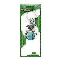 Бриллиантовый брелок по игре майнкрафт, Брелок бриллиант для детей из металлического сплава из игры Minecraft