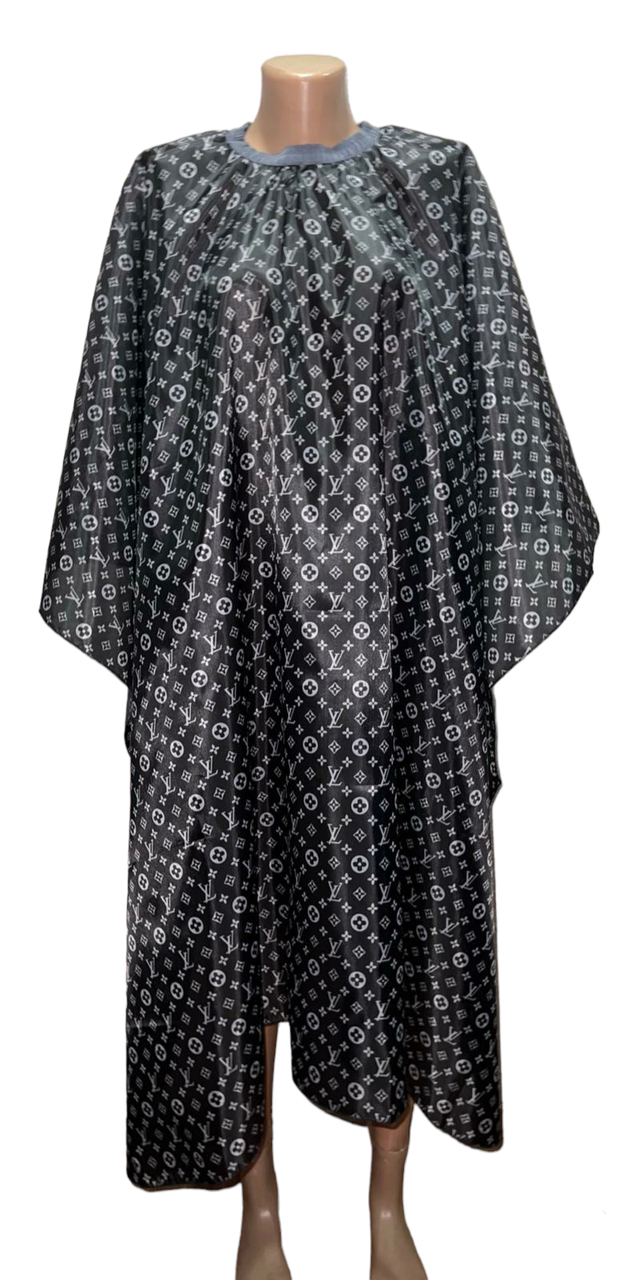 Пеньюар перукарський PROFLINE чорний (145×145 см) – Накидка для стрижки/фарбування. Арт LV1454, фото 1