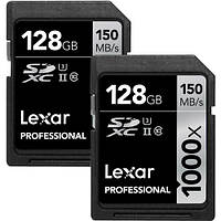 Карта пам' яті Lexar Professional 128GB 1000x UHS-II SDXC (клас 10, клас швидкості UHS 3)
