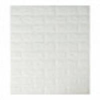 3D панель самоклеюча цегла Білий 700х770х7мм (001-7) SW-00000047