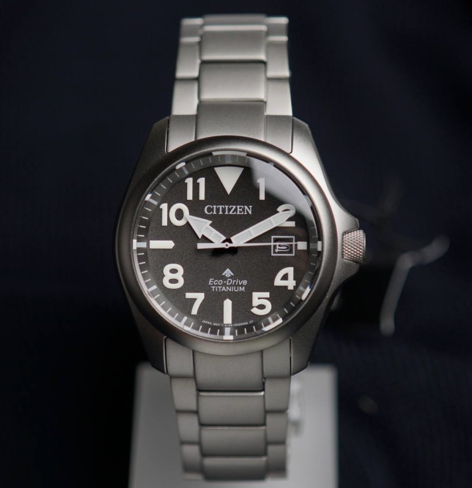 Часы Citizen BN0241-59H Promaster Land Monobloc Case Titanium Black Dial, фото 1