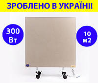 Обогреватель керамическая панель 350 Вт 60*60*1.5 см на 10 кв.м, обогреватель без терморегулятора для дома