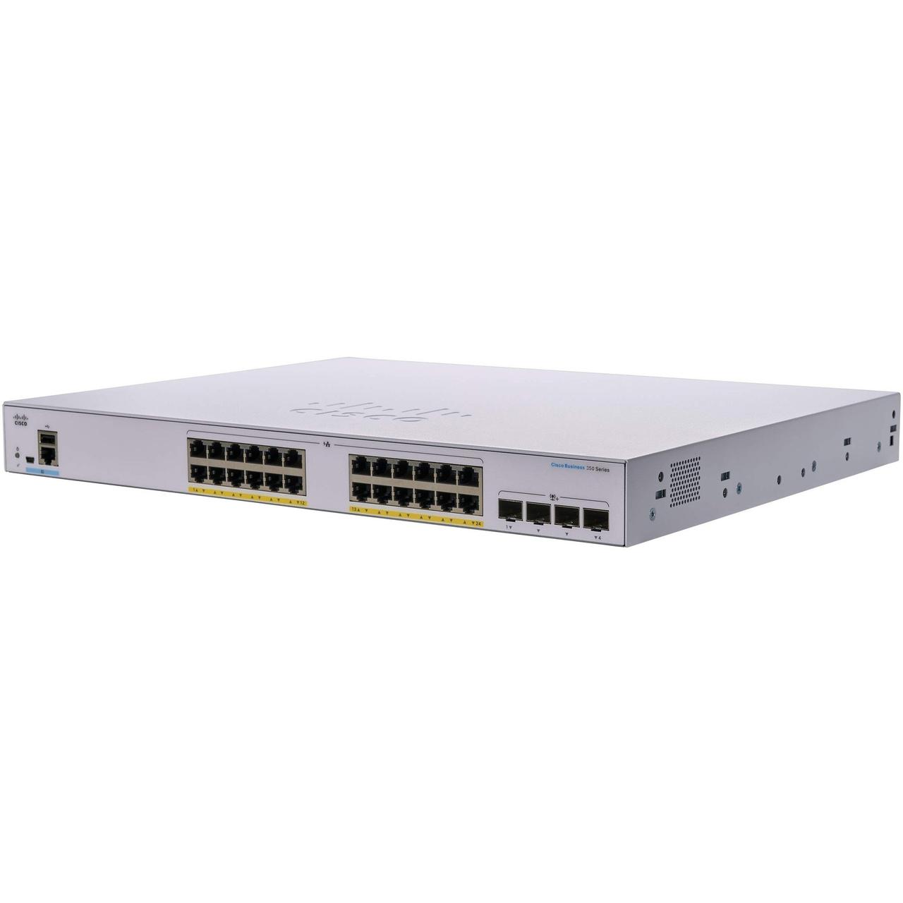 Комутатор керований рівня 3 Cisco CBS350-24FP-4X-EU