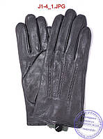 Подростковые кожаные перчатки с плюшевой подкладкой - №J1-4