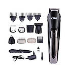Багатофункціональний триммер на акумуляторі для стрижки волосся 6в1 VGR V-012 / Машинка для стрижки, фото 8