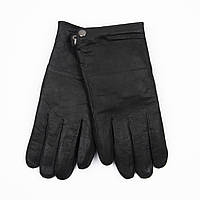 Мужские кожаные зимние перчатки с натуральной овчиной (арт. M21-6) 20см