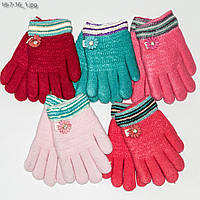 Перчатки детские с меховой подкладкой на девочек 1-2 года - №18-7-16