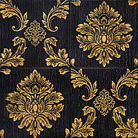 Самоклеюча декоративна 3D панель вінтаж чорний 700x700x5мм (407) SW-00000759