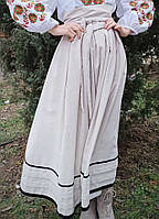 Жіноча льняна спідничка в етнічному стилі "Гаївка"