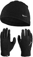 Зимний набор аксессуаров Nike Fleece Hat And Glove Set черный N.100.2578.082.SM