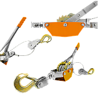 Лебедка с ручным приводом канатная 2000 кг, 1.2 м