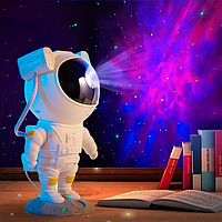 Детский лазерный ночник проектор звездного неба с пультом Космонавт