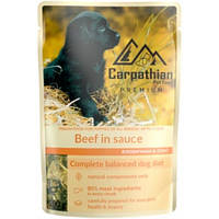 Влажный корм для собак Carpathian Pet Food говядина в соусе 80г х 24шт (только блоками по 24шт)